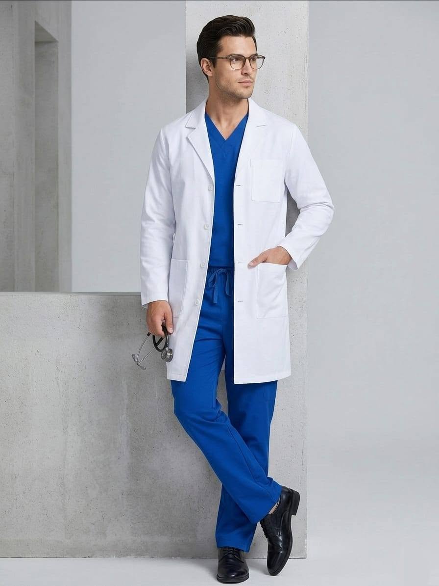 Bata Blanca Hombre
