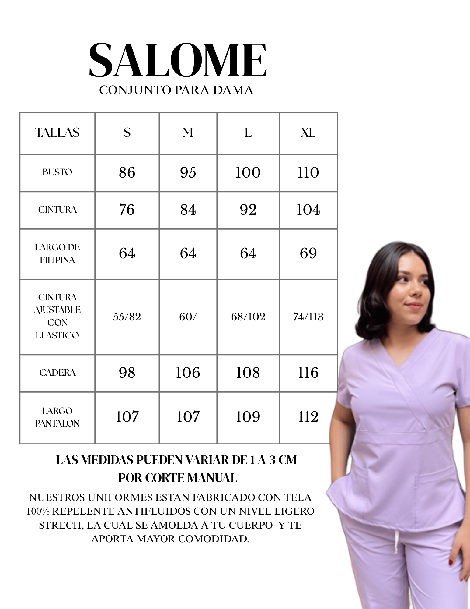 Modelo Salome, Bello y ultra femenino diseño!
