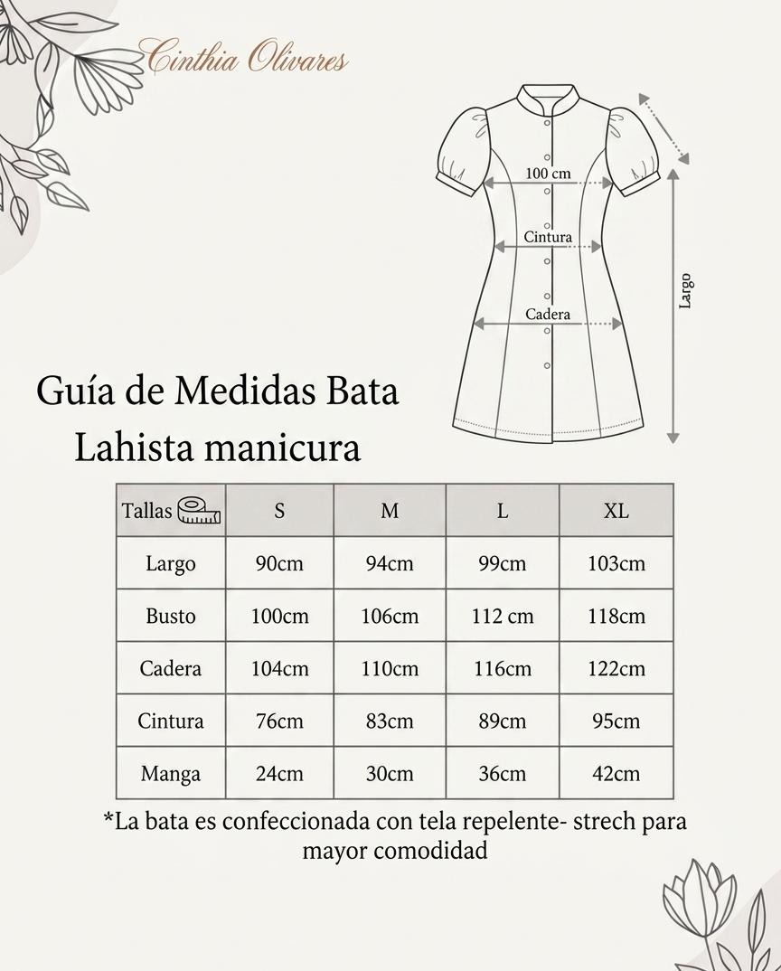 Elegancia y Estilo Profesional: Bata Princesa